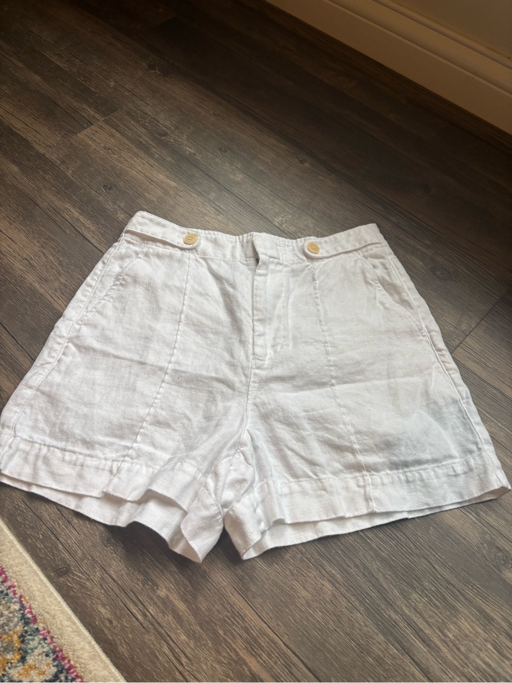Madewell Linen High-Waist Shorts